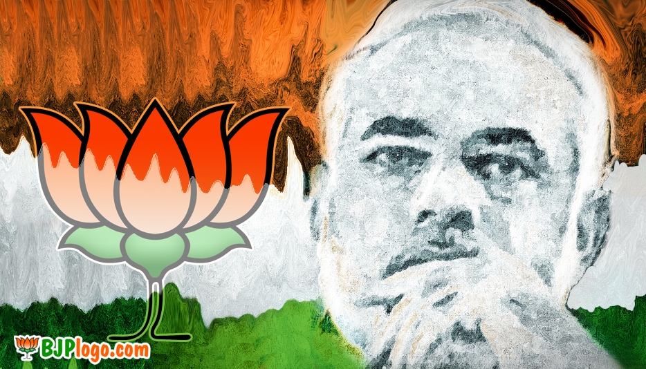 Modi And Bjp Flag , HD Wallpaper & Backgrounds