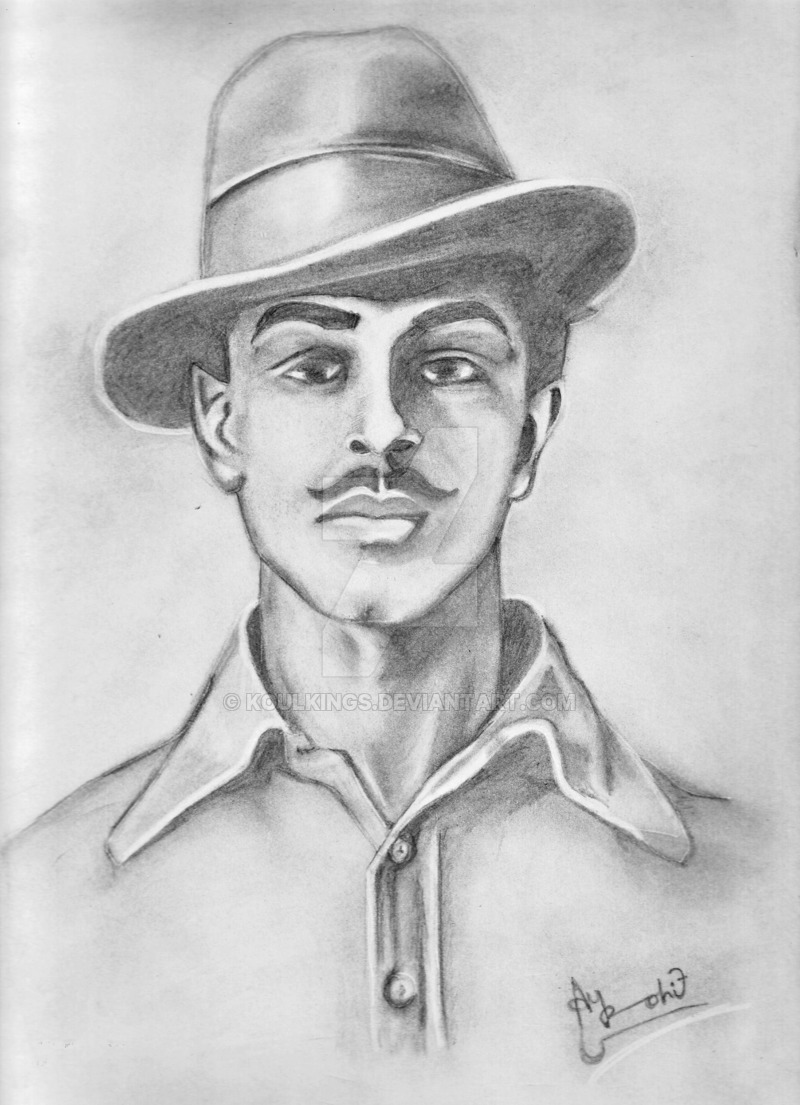 Bhagat Singh Pencil Shading , HD Wallpaper & Backgrounds