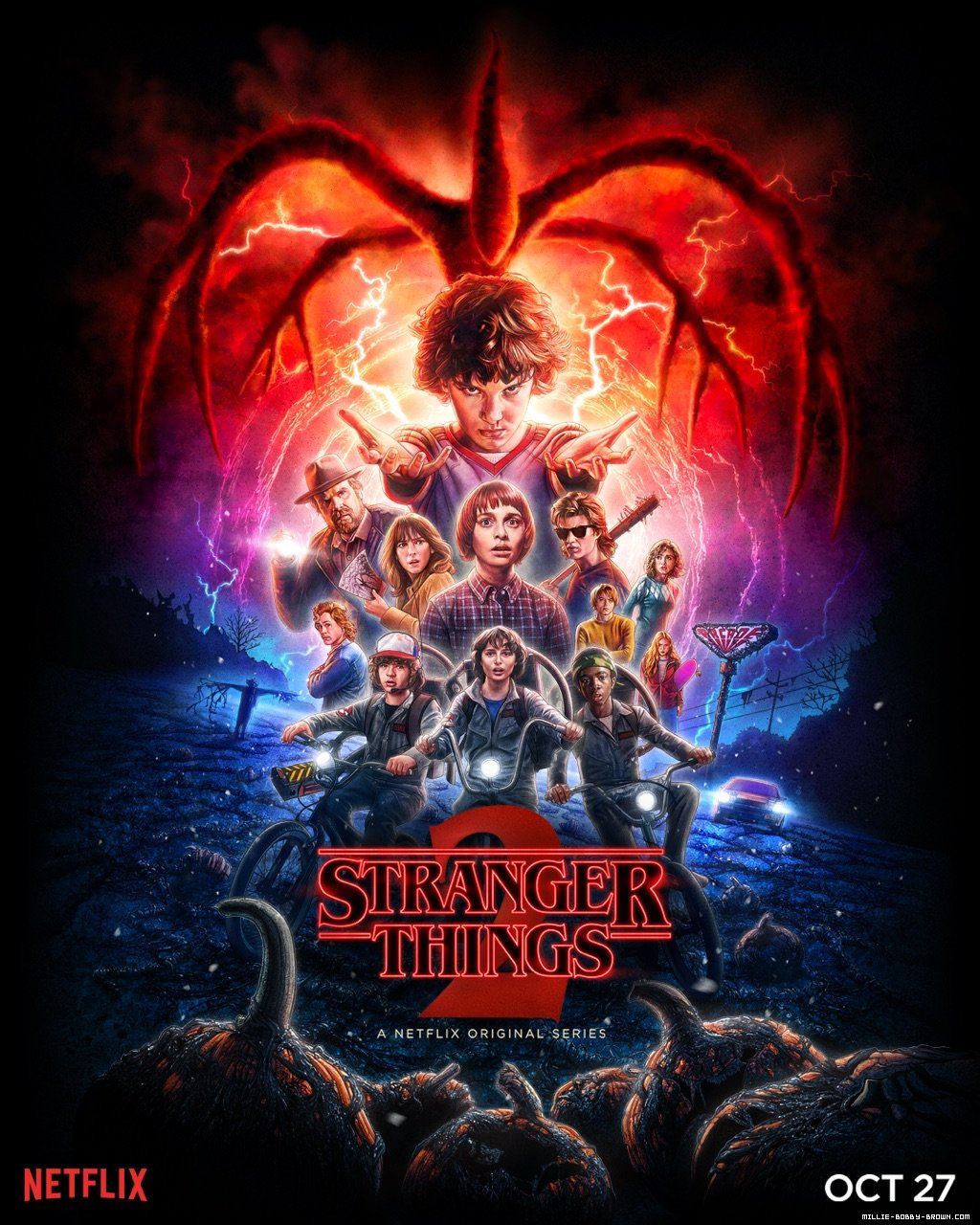 Stranger Things Saison 2 , HD Wallpaper & Backgrounds