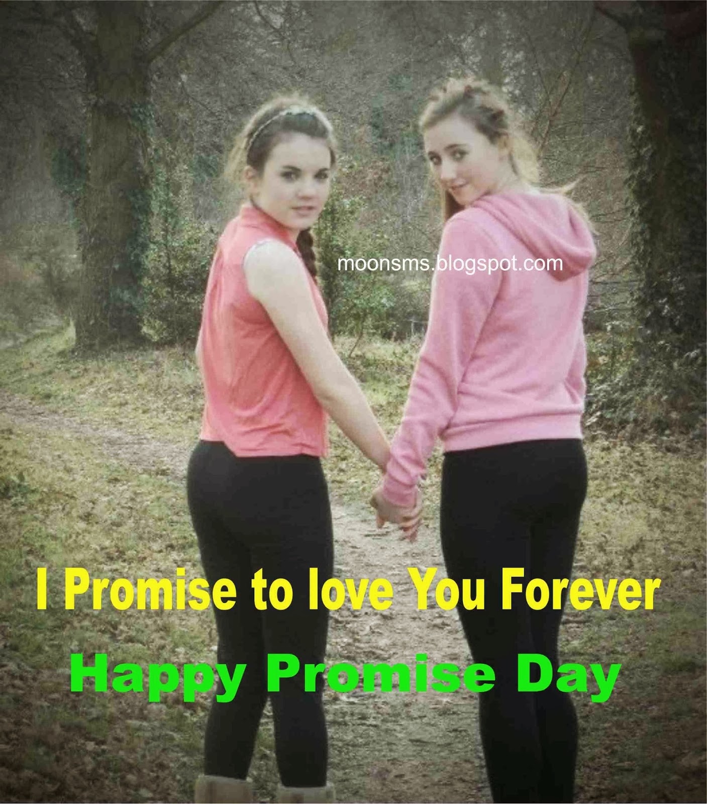 Happy Promise Day Best Friend Girl , HD Wallpaper & Backgrounds