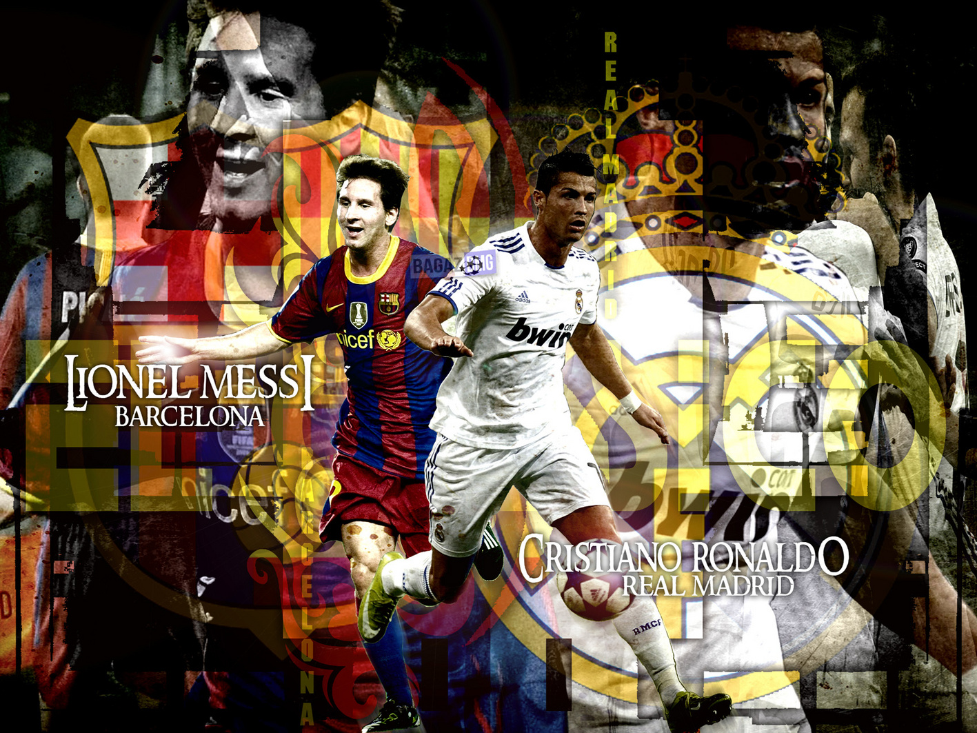 Ronaldo Vs Messi Hd , HD Wallpaper & Backgrounds