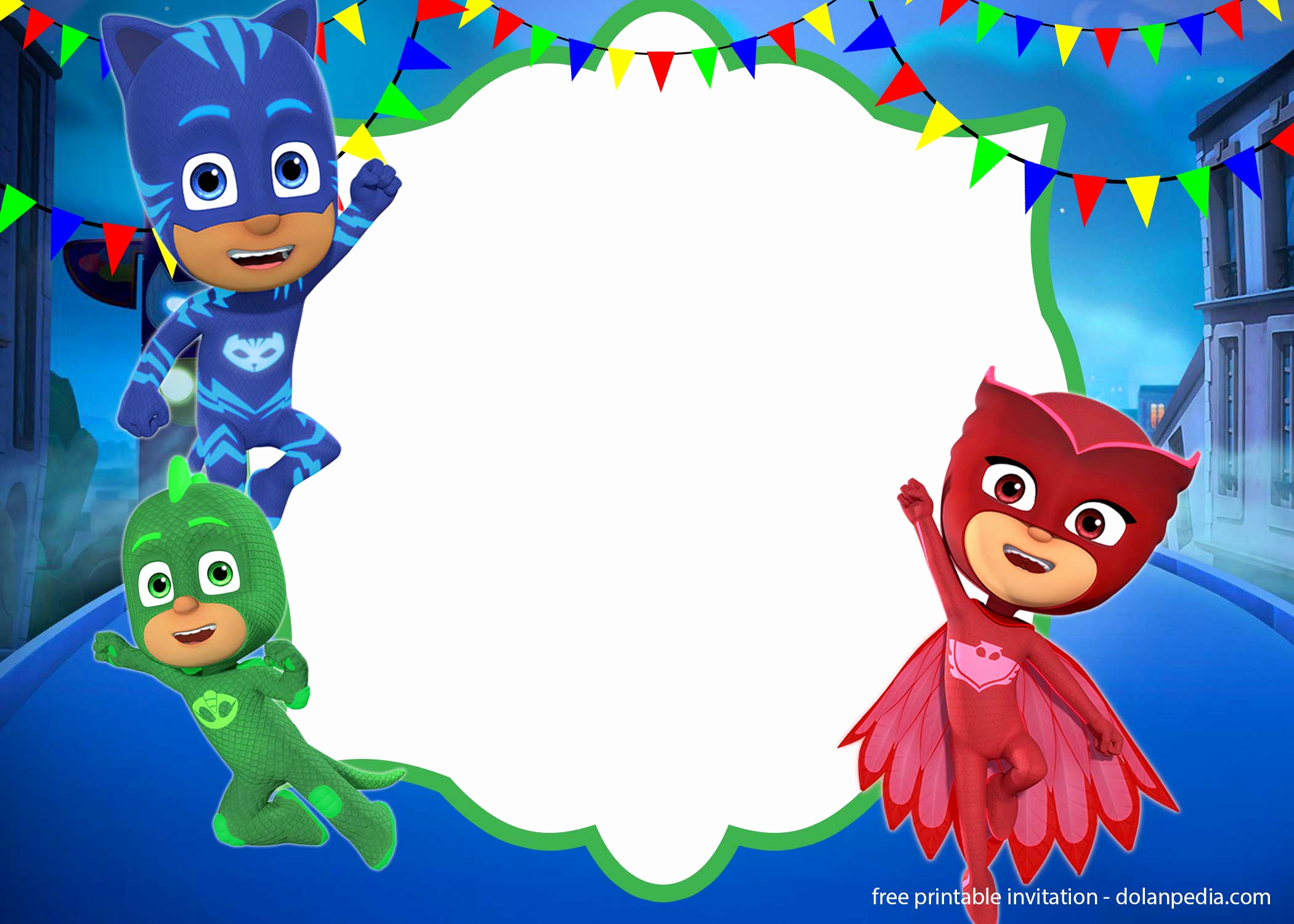 Pj Mask Free Invitations , HD Wallpaper & Backgrounds