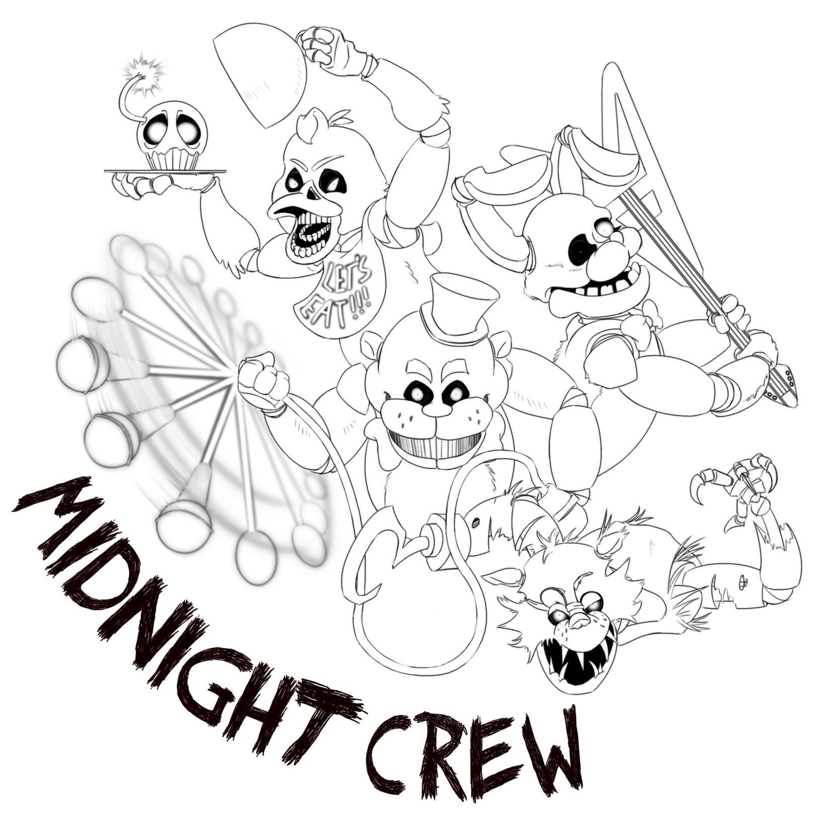 Five Nights At Freddy's Colouring Sheet , HD Wallpaper & Backgrounds