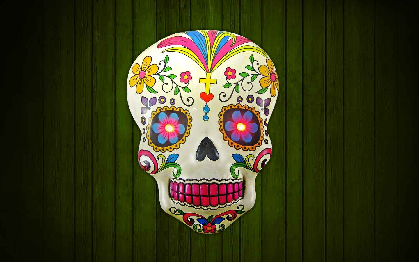 Day Of The Dead Masks Designs , HD Wallpaper & Backgrounds