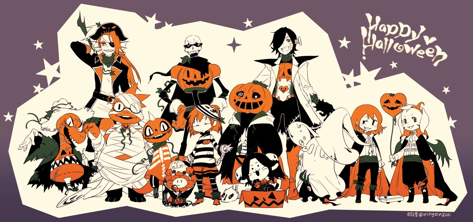 Undertale Halloween , HD Wallpaper & Backgrounds
