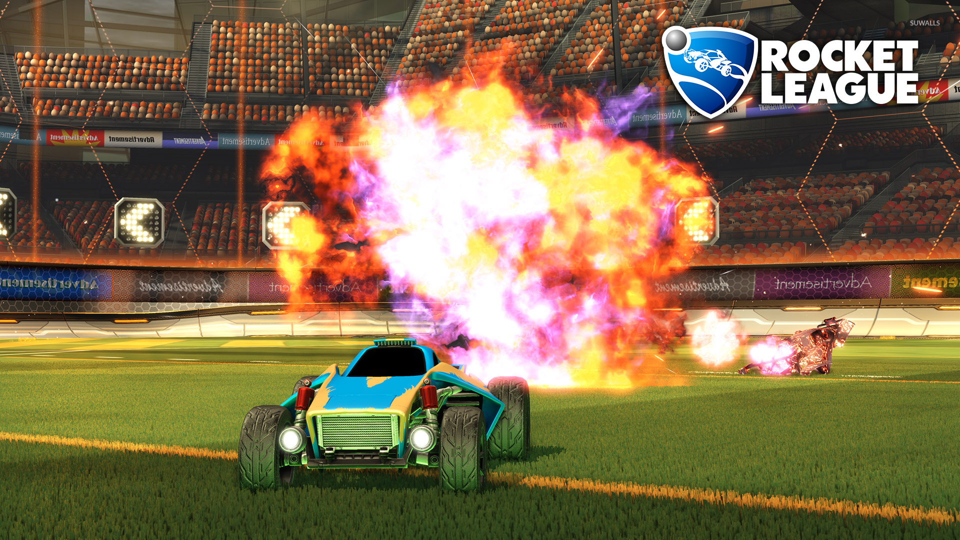 Rocket League Car Explosion , HD Wallpaper & Backgrounds