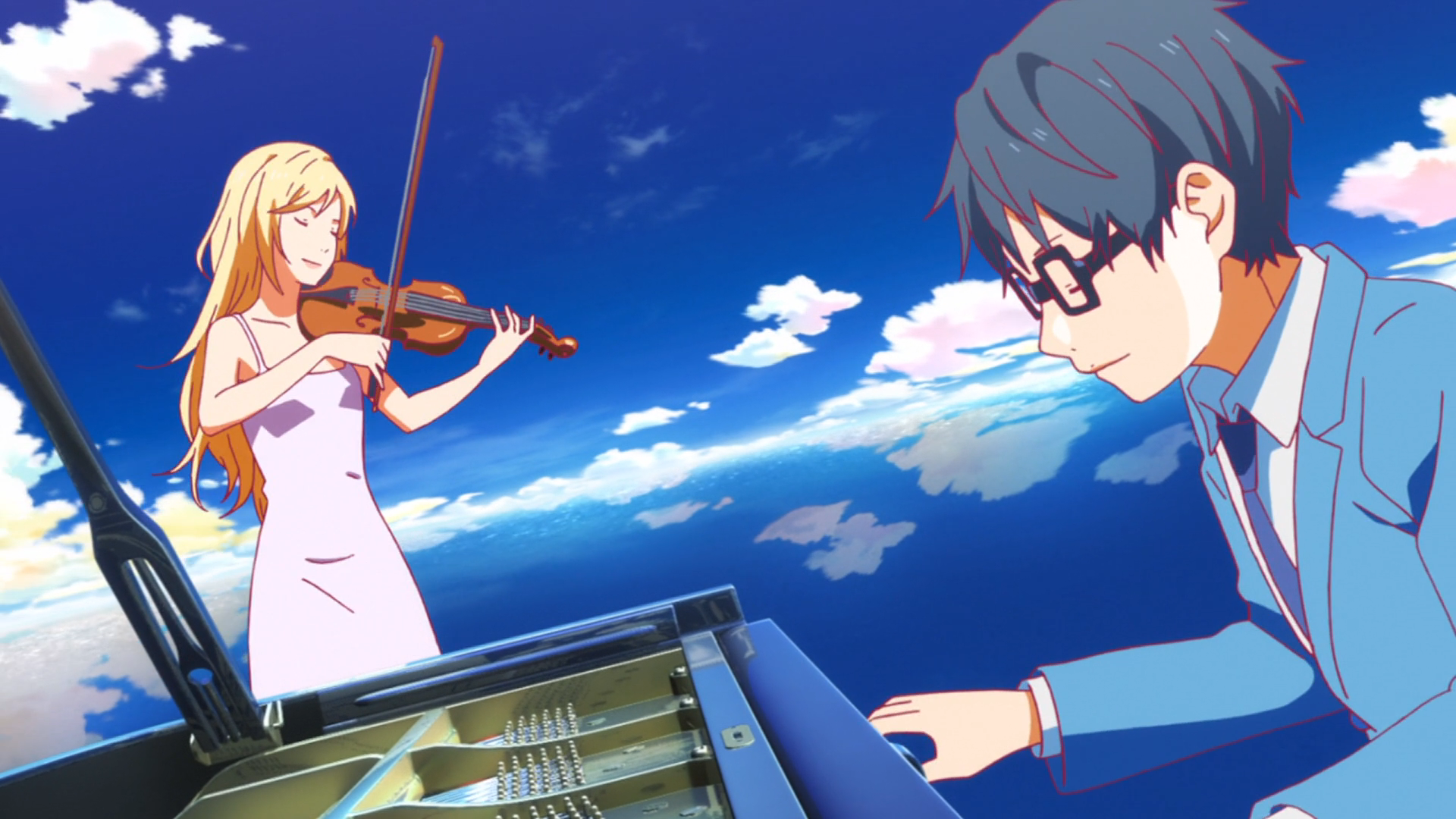 Your Lie In April Art Style , HD Wallpaper & Backgrounds