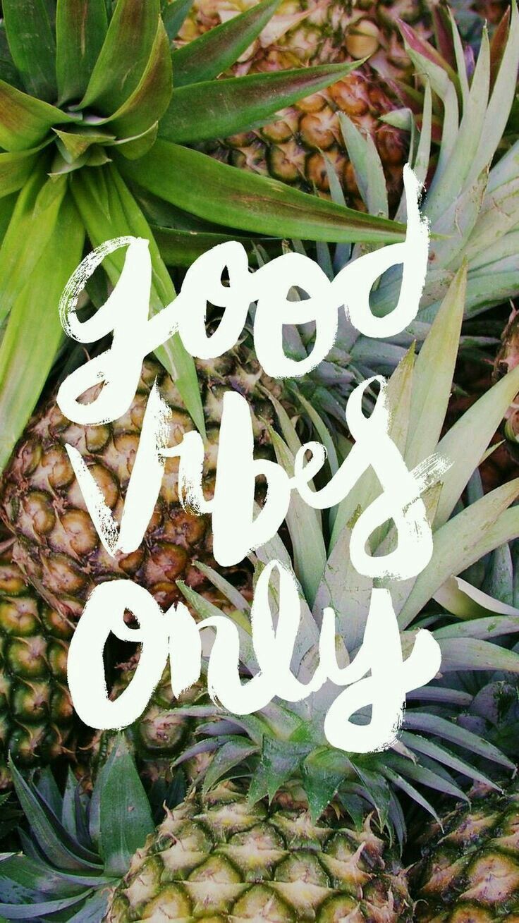 Good Vibes Only Pineapple , HD Wallpaper & Backgrounds