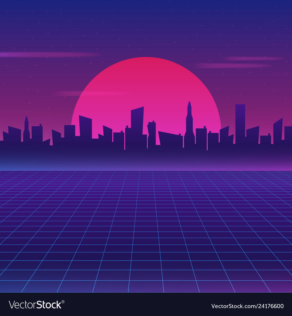 Cyberpunk City Vector , HD Wallpaper & Backgrounds