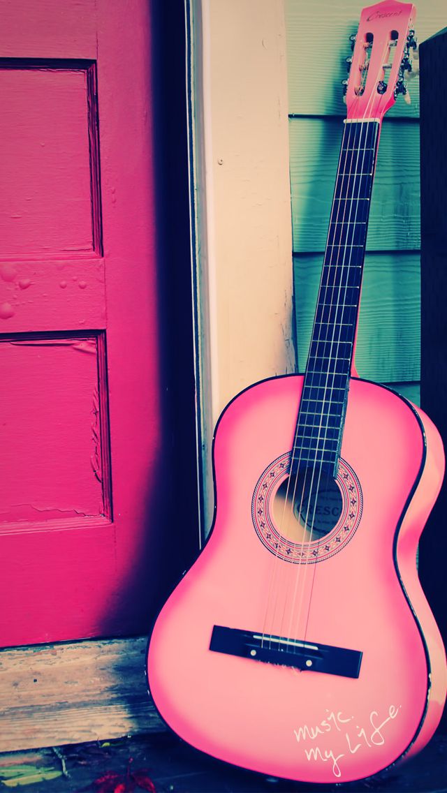 Pink Guitar , HD Wallpaper & Backgrounds