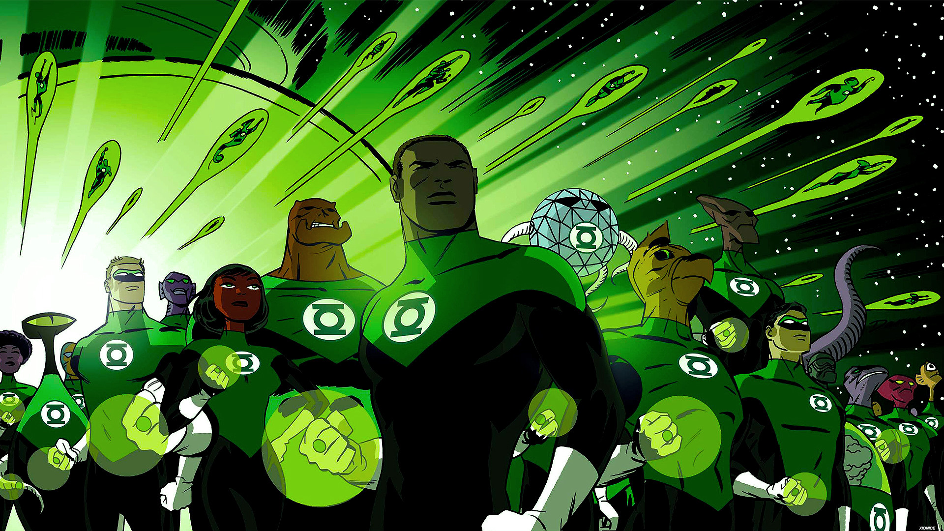 Green Lantern Corps , HD Wallpaper & Backgrounds