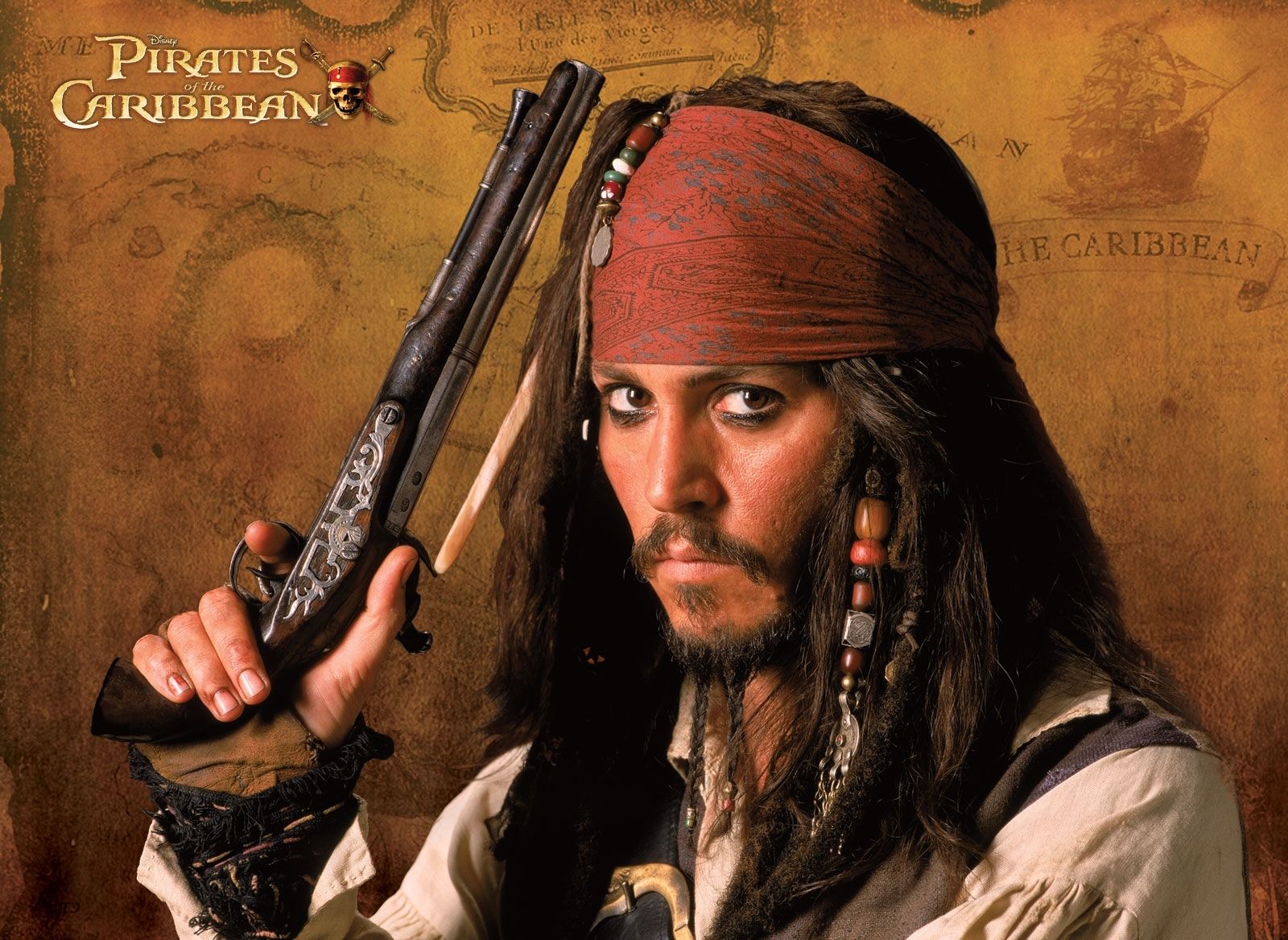 Captain Jack Sparrow Hd Wallpaper Computer - Pirates Of The Caribbean Johnny Depp , HD Wallpaper & Backgrounds