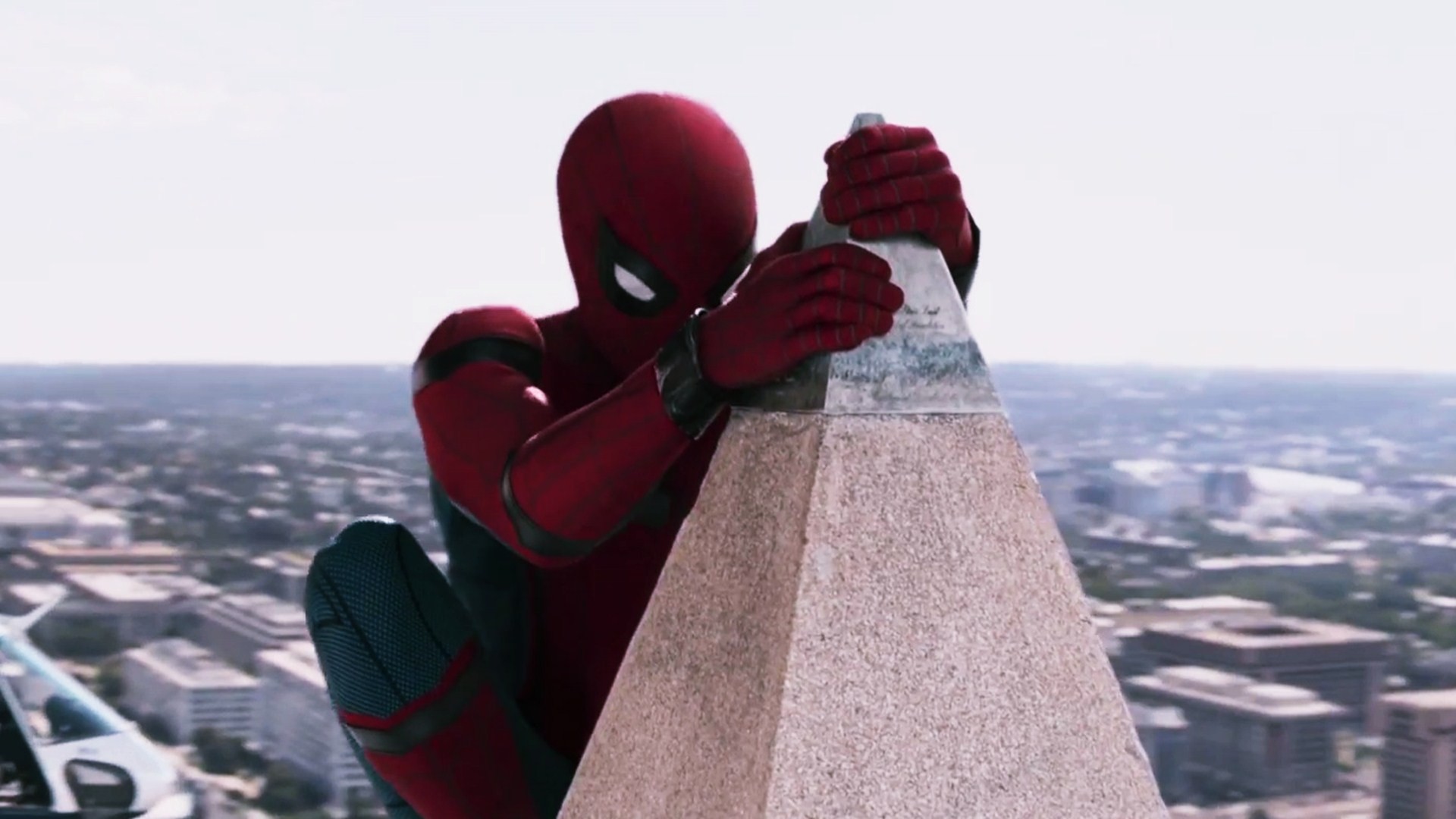 Hd 16 - - Spider Man Homecoming Washington Monument , HD Wallpaper & Backgrounds