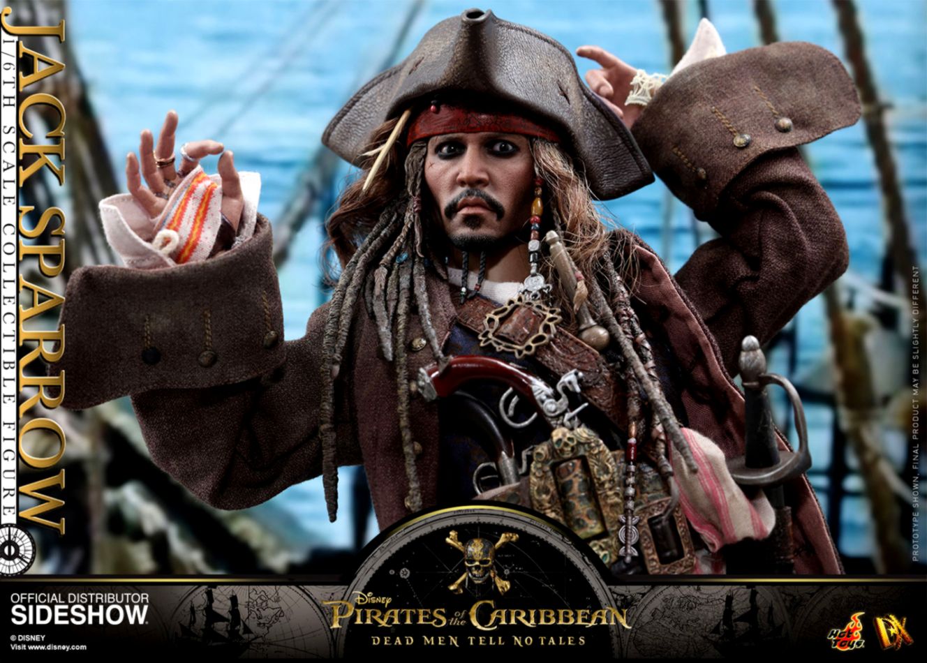 Disney Jack Sparrow Sixth Scale Figure By Hot Toys - Captain Jack Sparrow Hot , HD Wallpaper & Backgrounds