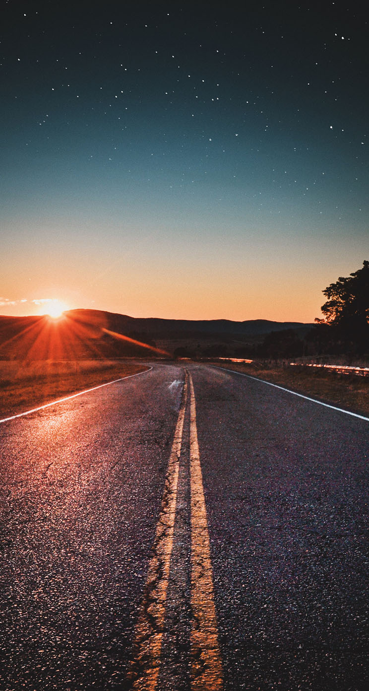 Road Trip Sunset - Sunset Road Trip , HD Wallpaper & Backgrounds