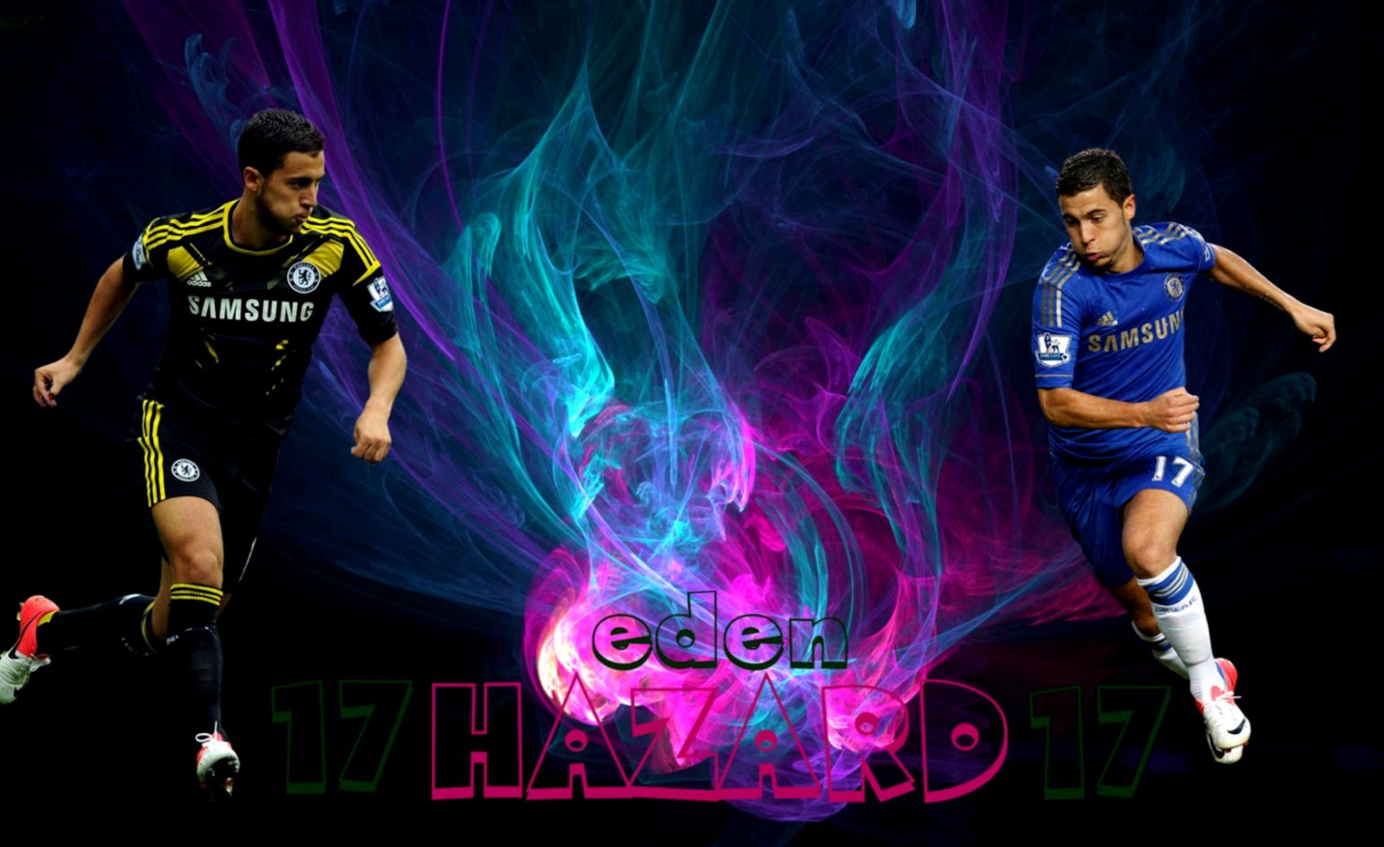 Eden Hazard Chelsea Wallpaper Hd Hd Wallpaper Background - Flower Flame On Blue Background , HD Wallpaper & Backgrounds