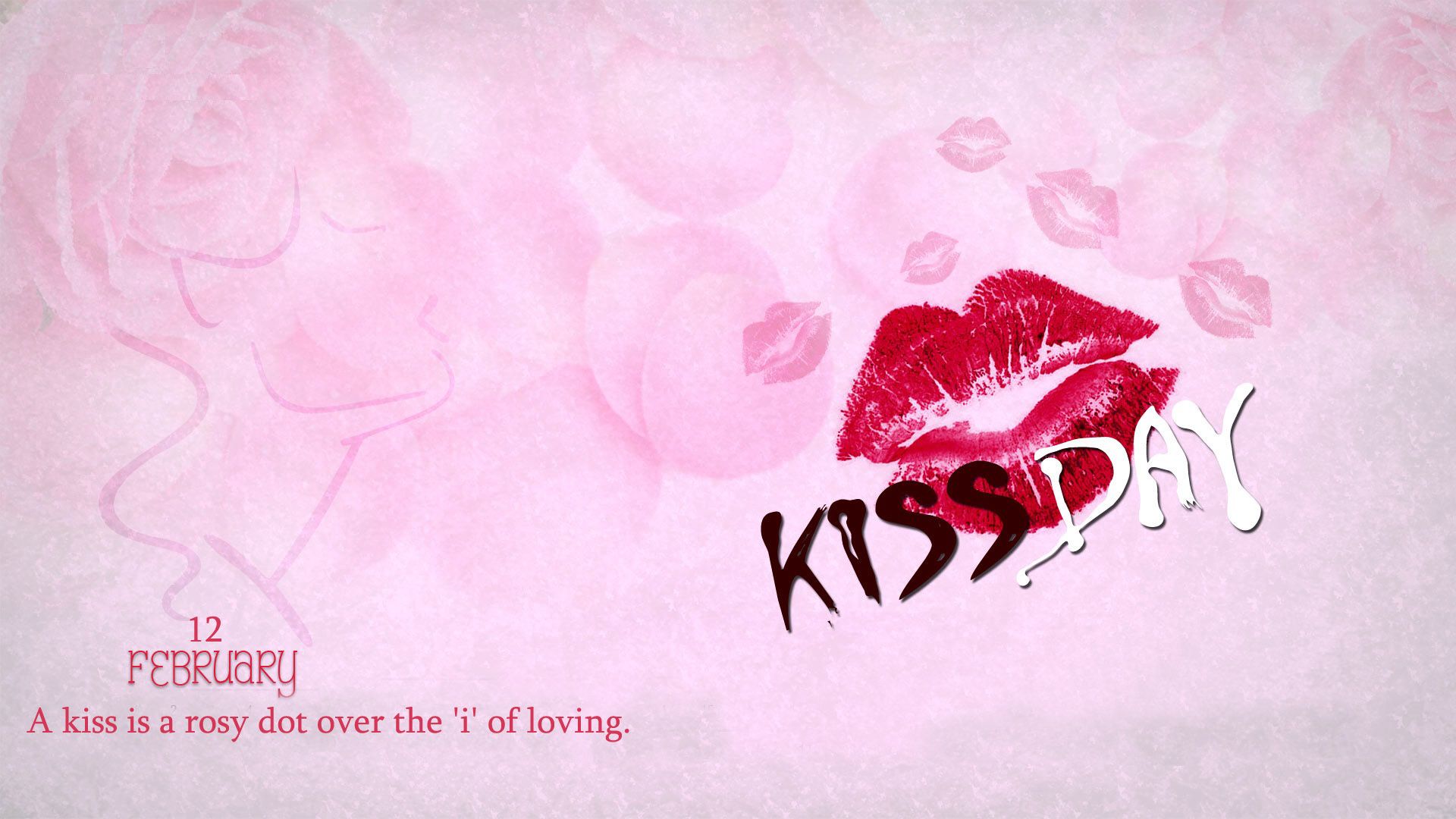 February Calendar Kiss Day Wallpapers Download - Happy Kiss Day Cute , HD Wallpaper & Backgrounds