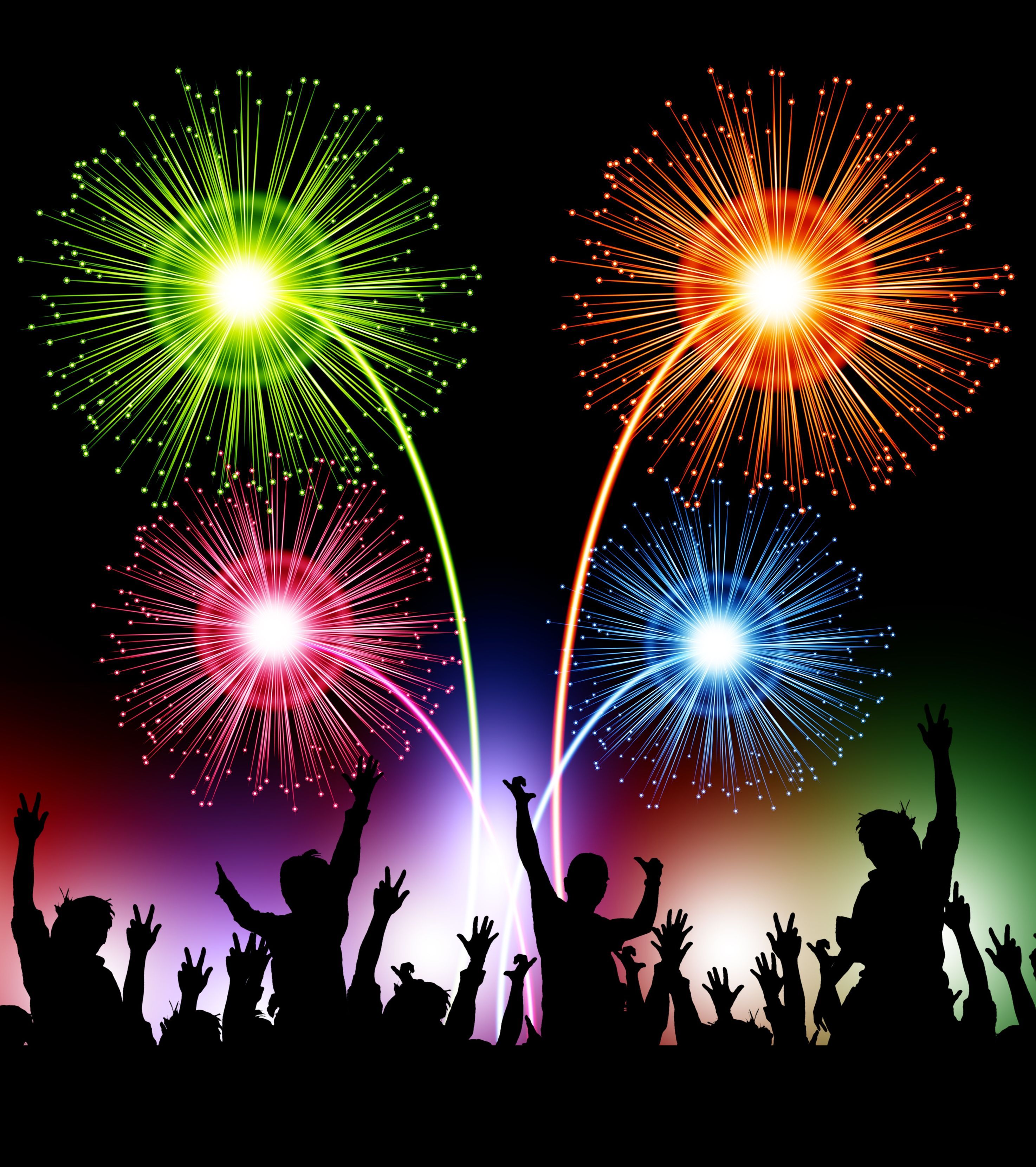 New Year's Eve Live Wallpaper With Animated 3d Fireworks , HD Wallpaper & Backgrounds
