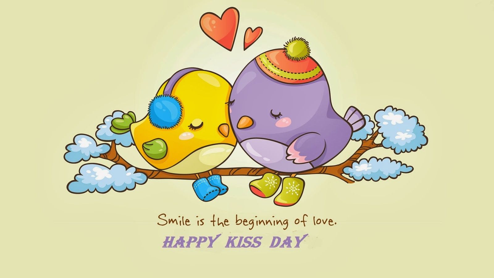 Download Kiss Wallpaper, Kiss Day E-greetings, Friendship - Obrázky Valentin Na Kreslené , HD Wallpaper & Backgrounds