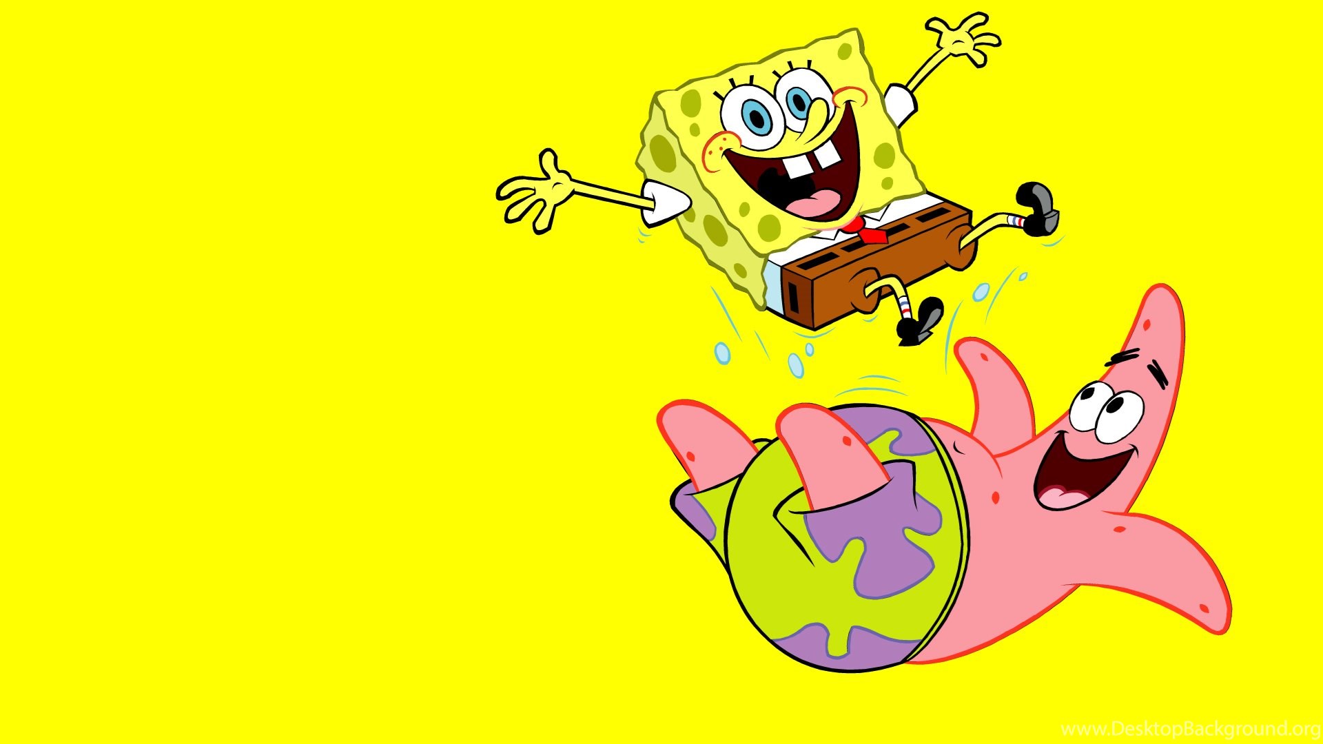 Popular - Spongebob Logo Yellow Background , HD Wallpaper & Backgrounds