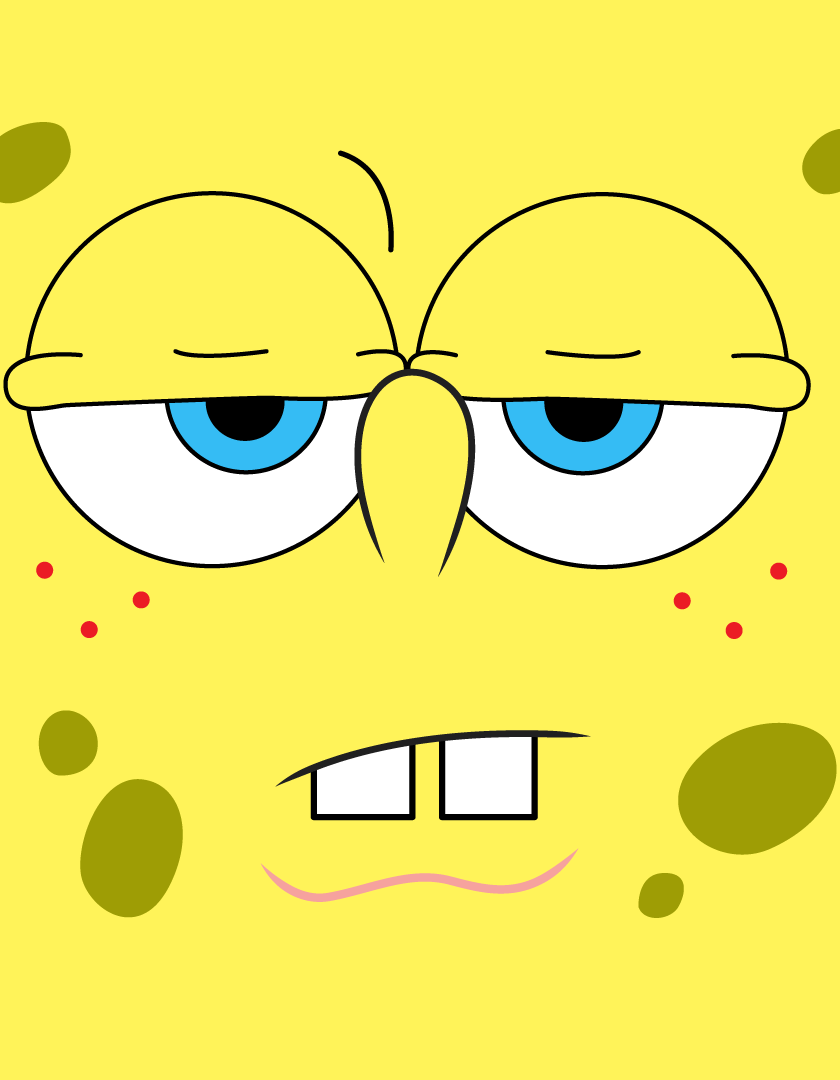 Spongebob Squarepants, Cartoon, Funny, Minimal, Wallpaper - Spongebob Mobile Wallpaper Hd , HD Wallpaper & Backgrounds
