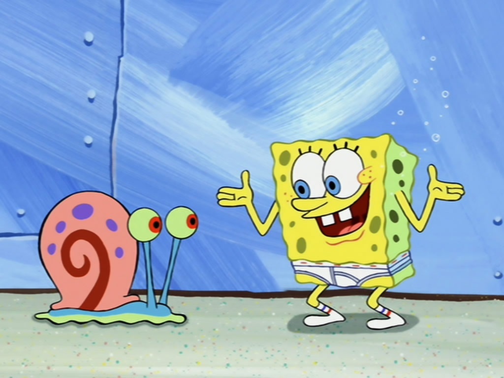 Now Gary On Spongebob Squarepants Images And Hd Wallpaper - Gary And Spongebob , HD Wallpaper & Backgrounds