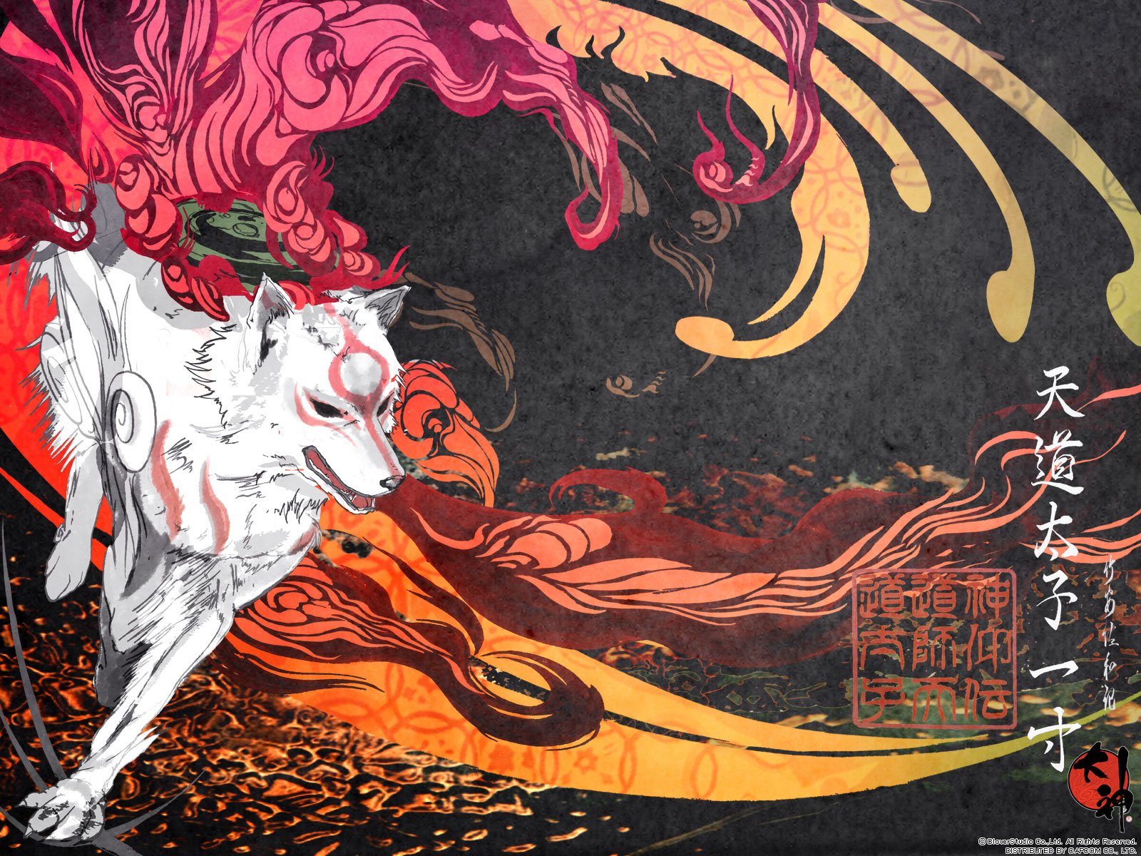 Hd Wallpaper - Japanese Wolf Mythology , HD Wallpaper & Backgrounds