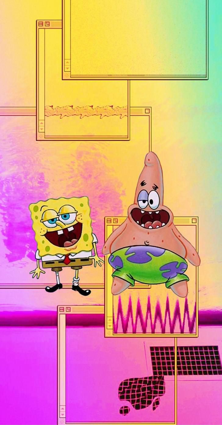 Spongebob Aesthetic Phone Wallpapers - Estilo Bob Esponja Gif , HD Wallpaper & Backgrounds