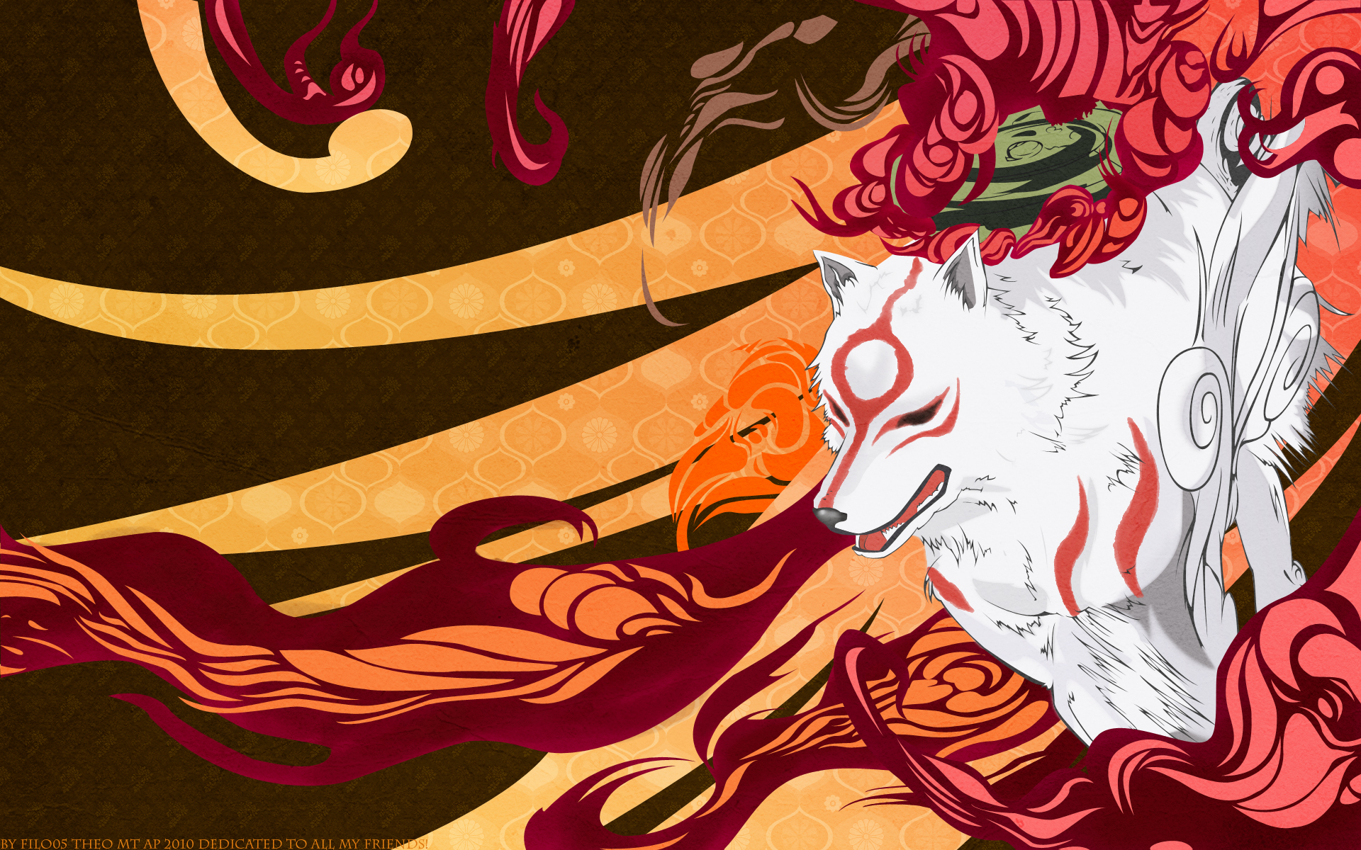 Capcom, Okami, Amaterasu, Vector Art Wallpaper , HD Wallpaper & Backgrounds