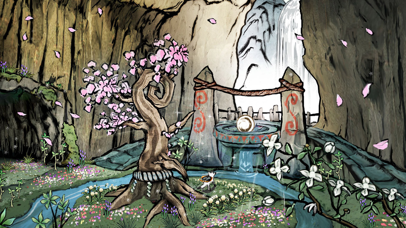 Okami Game Concept Art , HD Wallpaper & Backgrounds