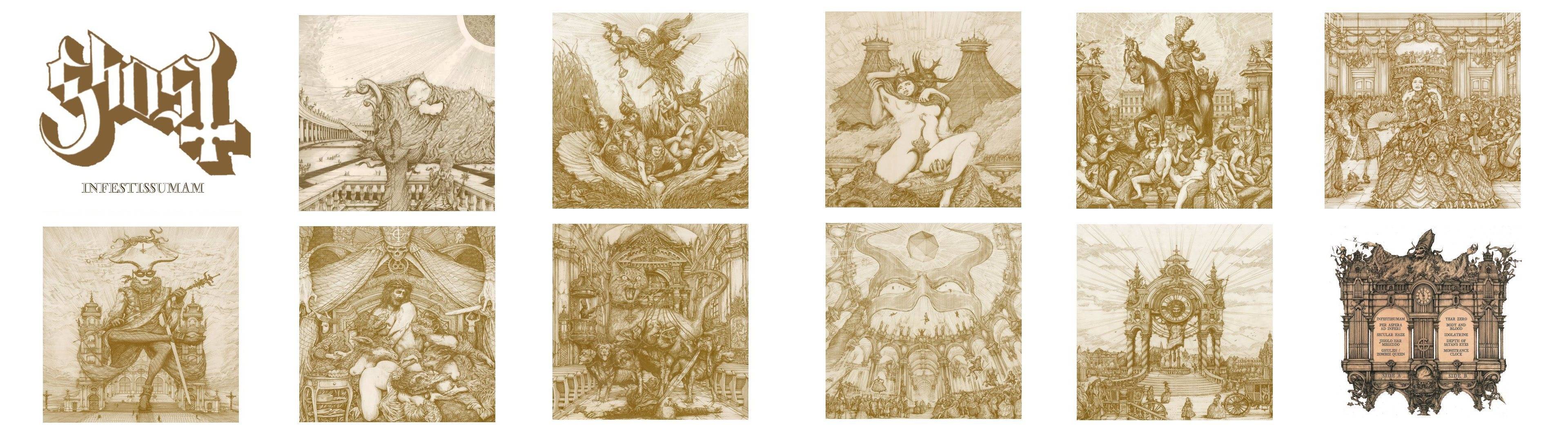 Ghost Bc Infestissumam Booklet Artwork [ X 1080] Imgur - Ghost Infestissumam Booklet , HD Wallpaper & Backgrounds