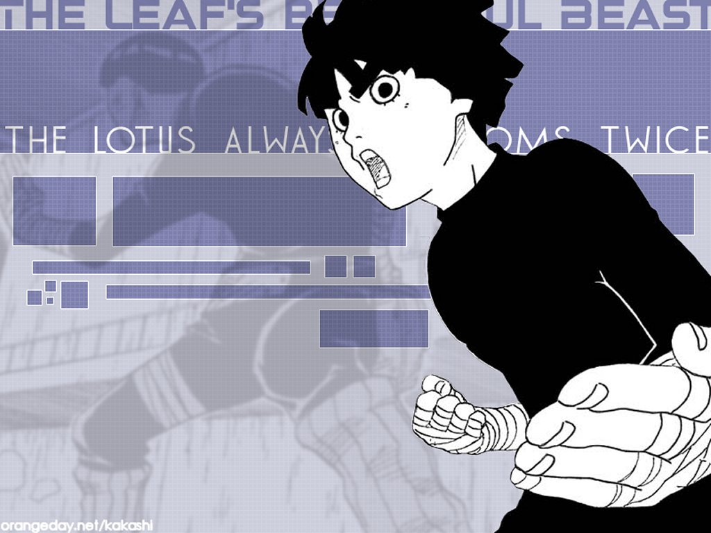 Free Wallpaper Best Quality For You - Rock Lee Manga Cap , HD Wallpaper & Backgrounds