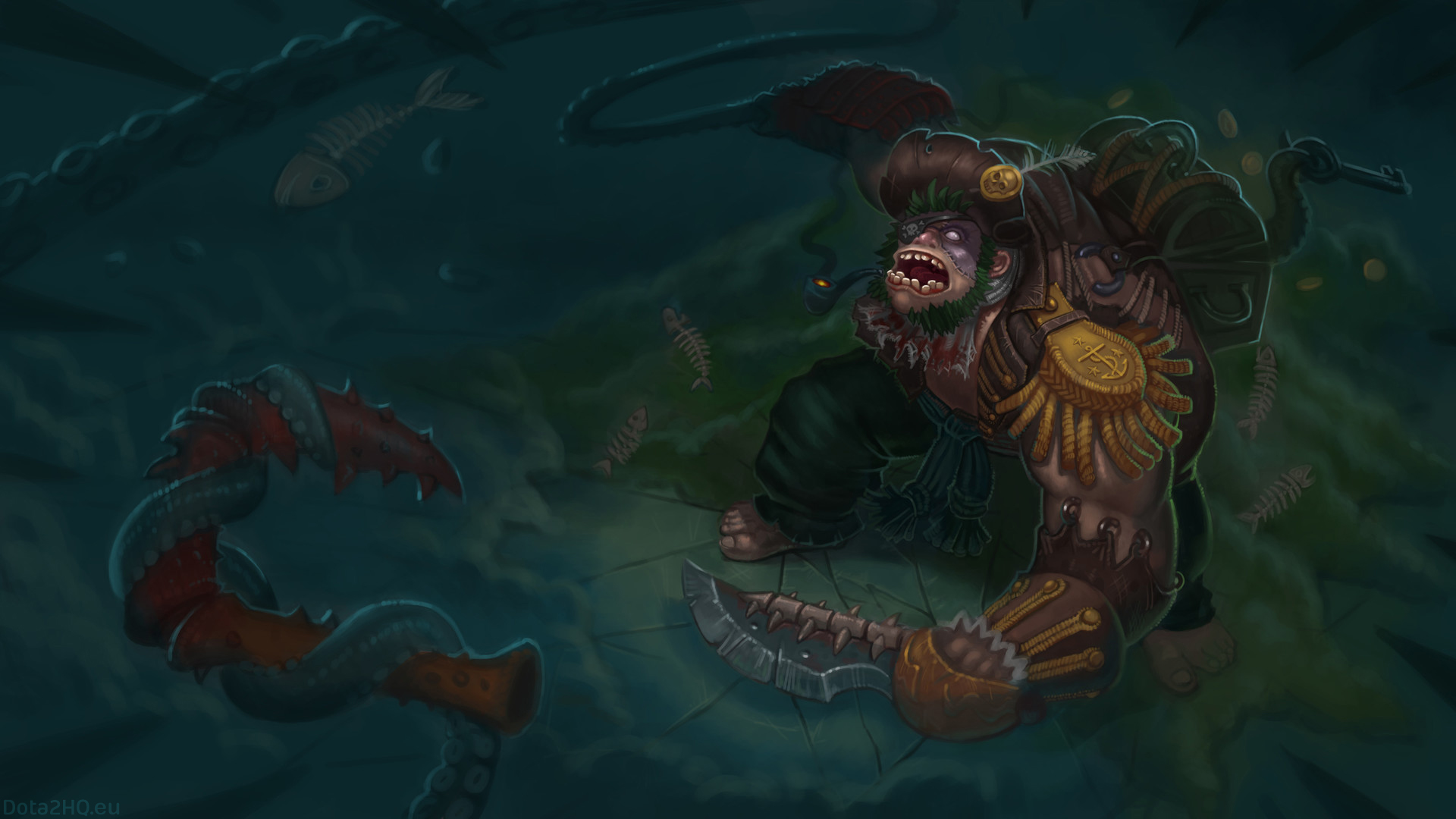 Pirate Pudge Wallpaper - Mythical Creature , HD Wallpaper & Backgrounds