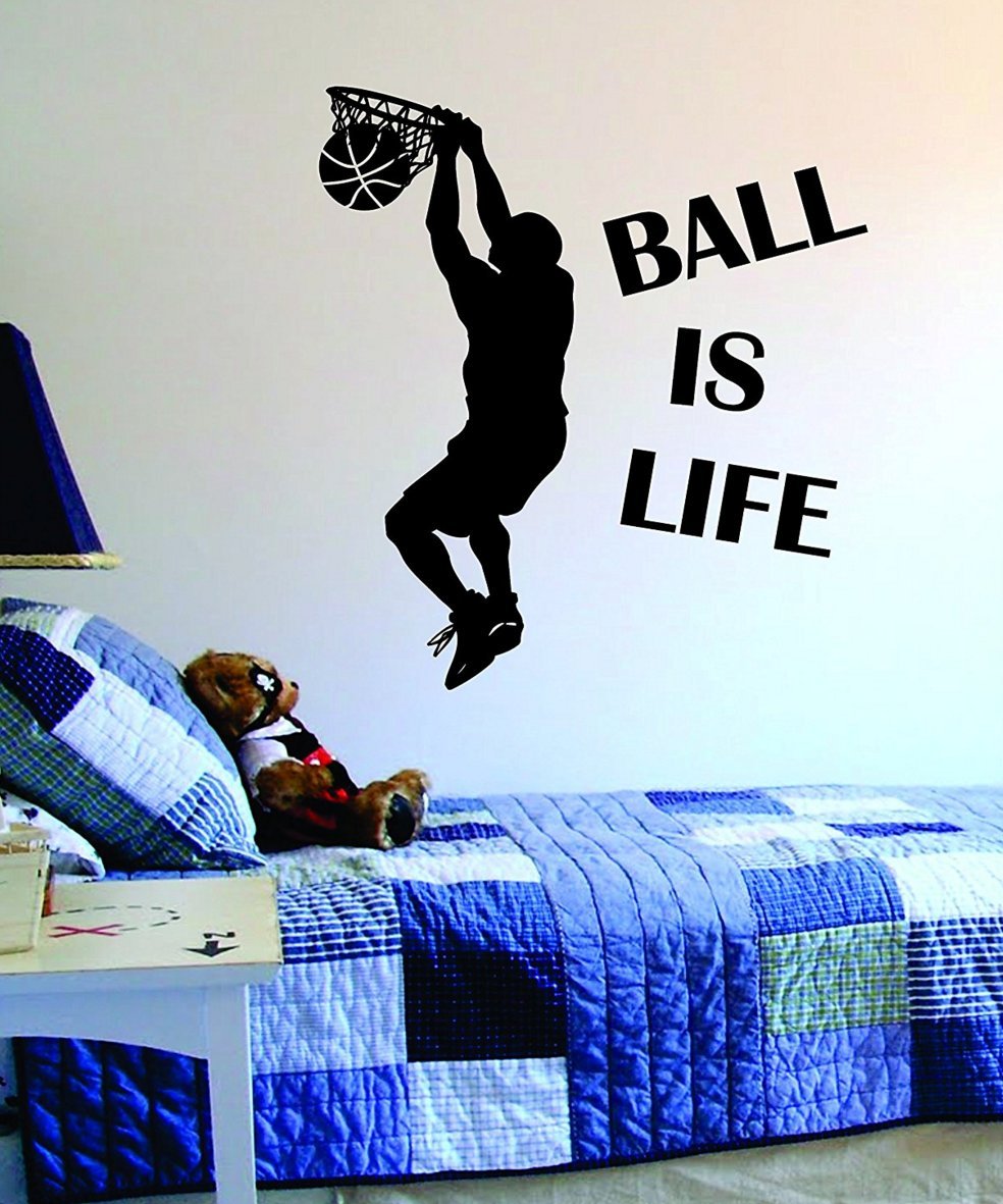 Ball Is Life Version 2 Basketball Court Wall Decal - Gaming Is My Life , HD Wallpaper & Backgrounds