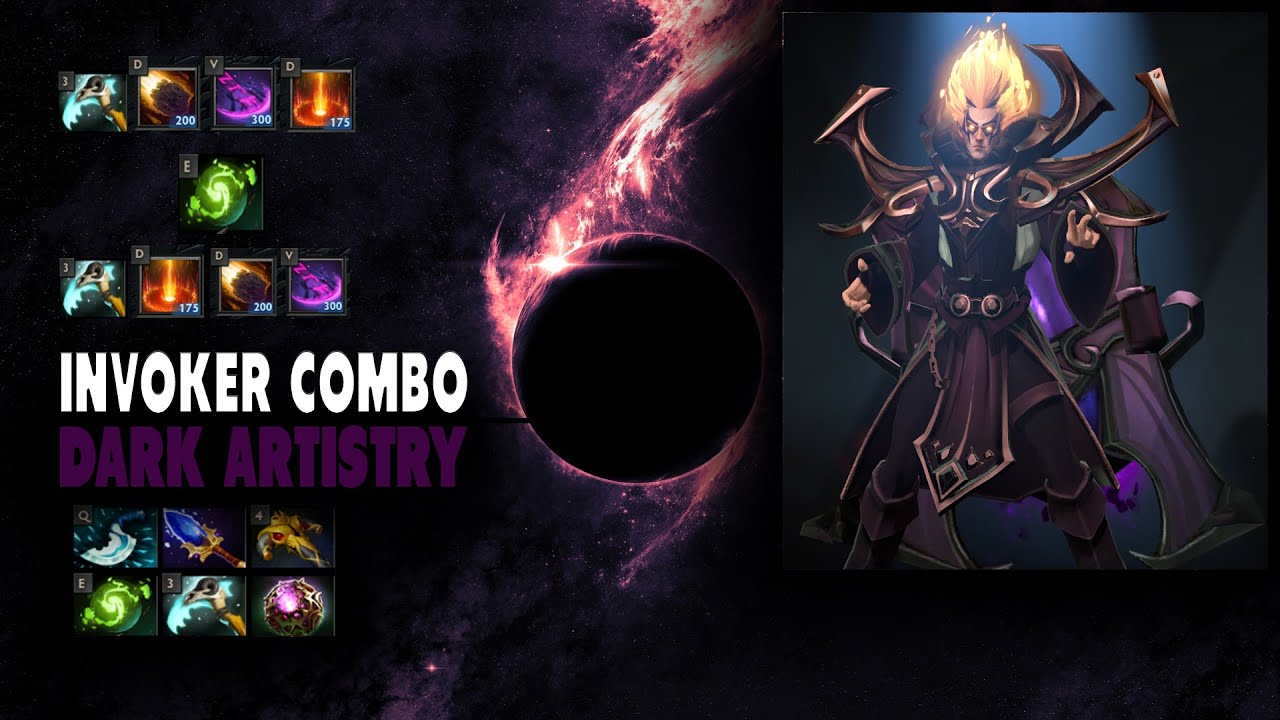 Dota 2 Invoker Dark Artistry Combo - Dota 2 Invoker Dark Artistry , HD Wallpaper & Backgrounds