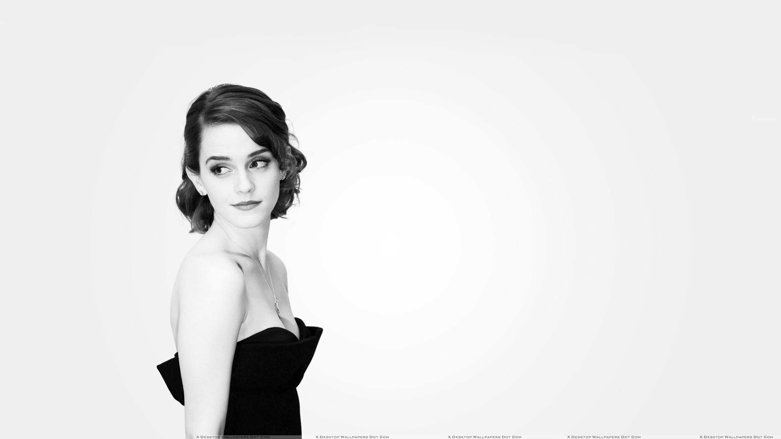 Black And White Emma Watson , HD Wallpaper & Backgrounds