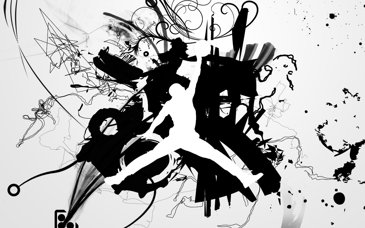Michael Jordan Black And White Wallpaper Wide - Black And White Jordan Sign , HD Wallpaper & Backgrounds