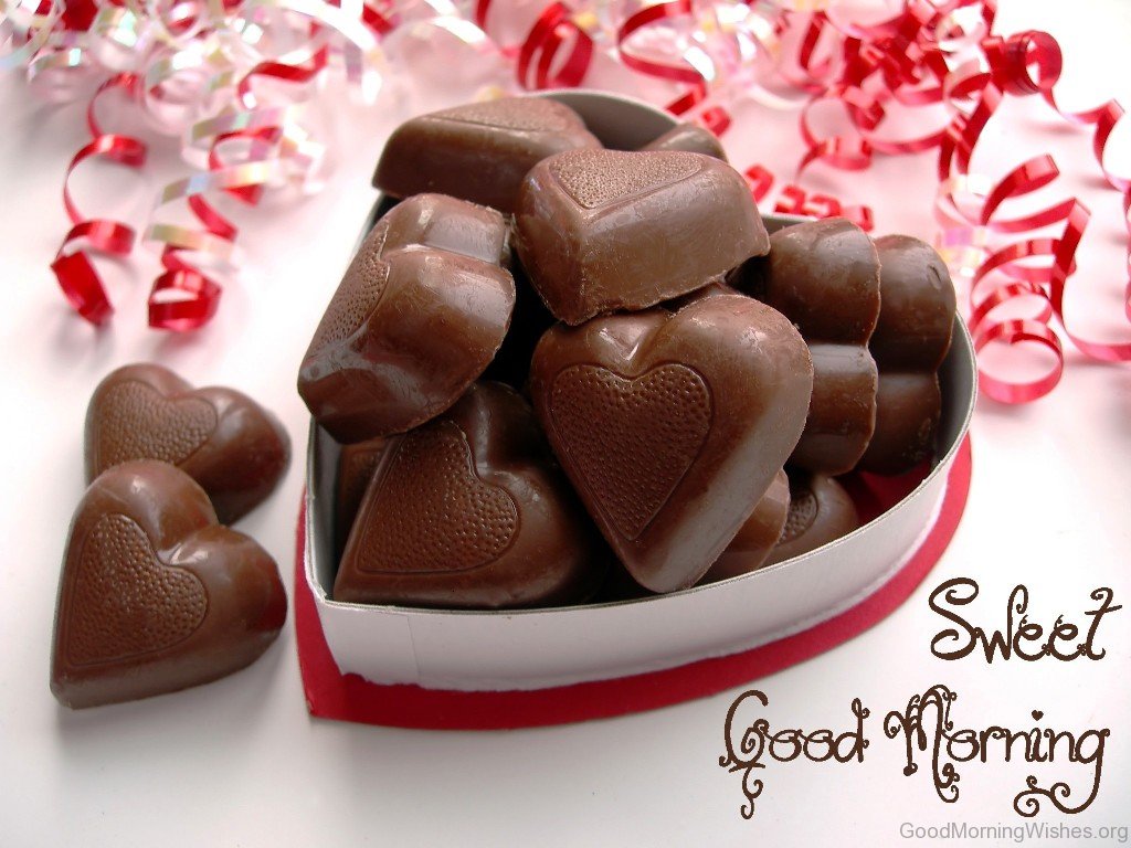 Sweet Good Morning - Heart Shape Good Morning , HD Wallpaper & Backgrounds