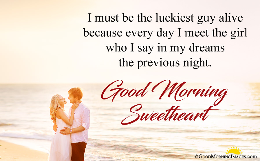 Romantic Couple Beach Image With Morning Wishes - Romantic Good Morning Sweetheart , HD Wallpaper & Backgrounds