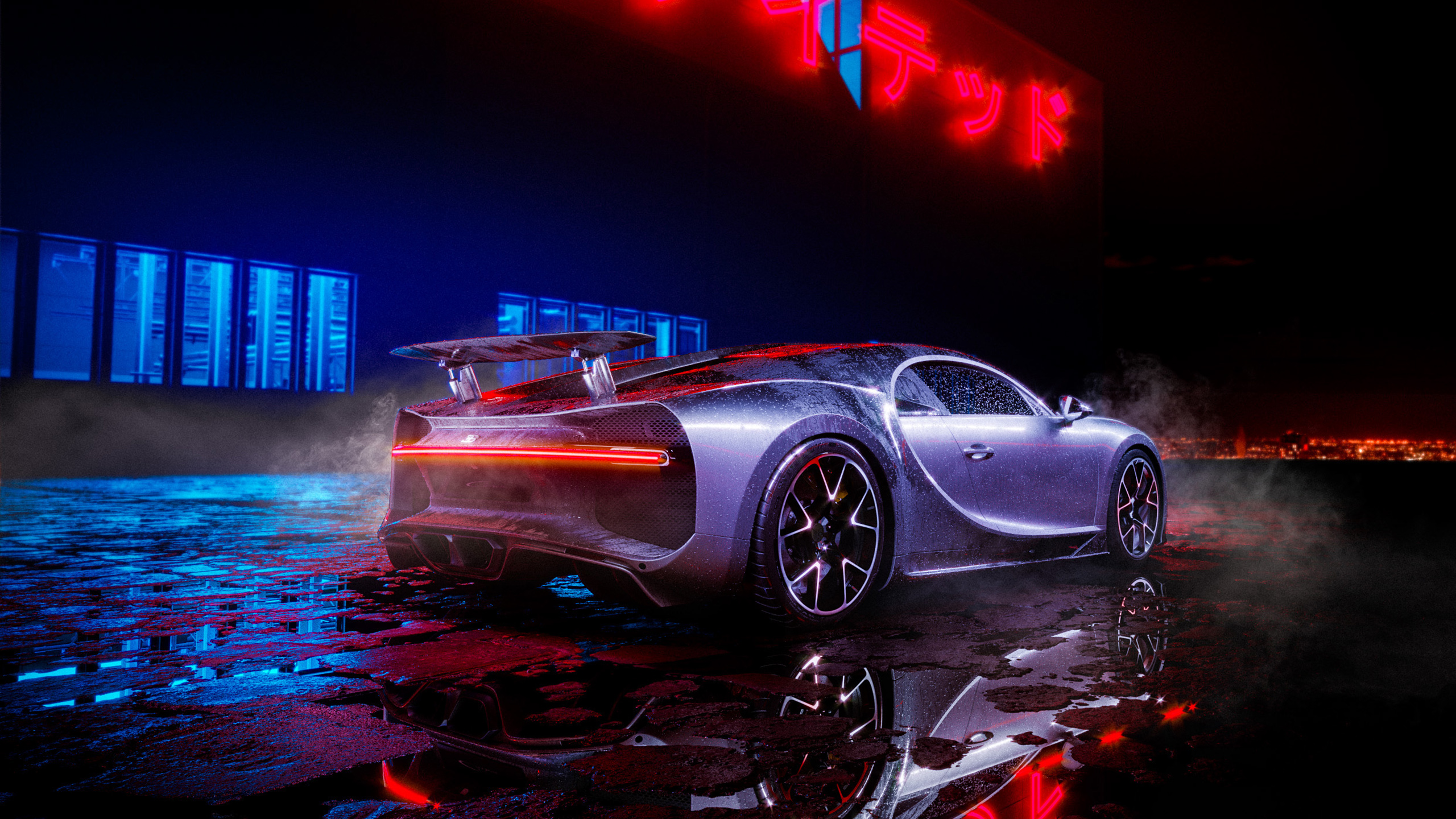 Bugatti Chiron Rain , HD Wallpaper & Backgrounds