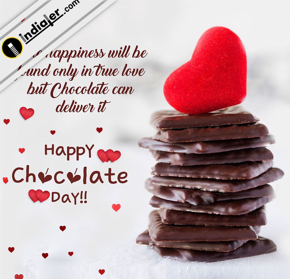 Chocolate Day Cards With Beautiful Message Wallpaper - Beautiful Happy Chocolate Day , HD Wallpaper & Backgrounds