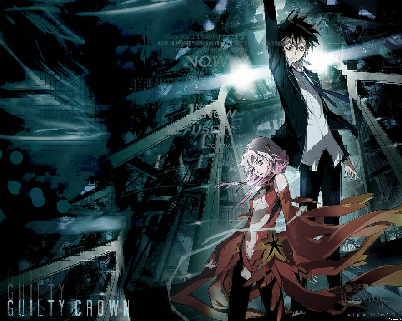 Guilty Crown Wallpaper - Guilty Crown Inori Y Shu , HD Wallpaper & Backgrounds