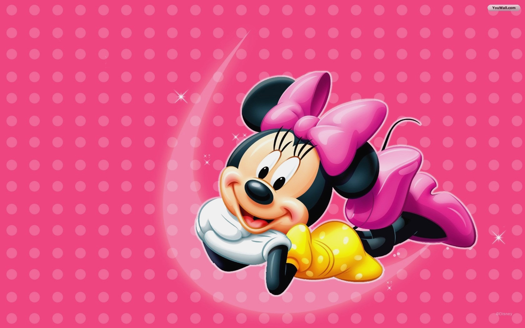 10 Mickey Mouse Pink Wallpaper Hd - Mickey And Minnie Mouse , HD Wallpaper & Backgrounds