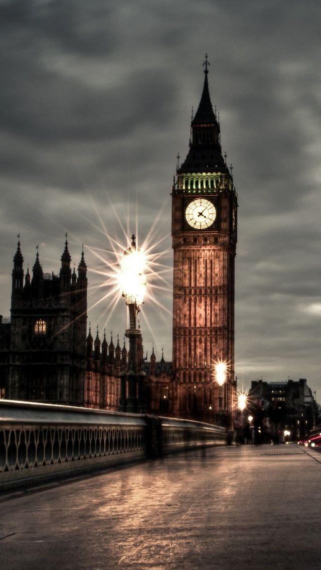 Tower Night London View Iphone 5 Wallpaper 640*1136 - Houses Of Parliament , HD Wallpaper & Backgrounds