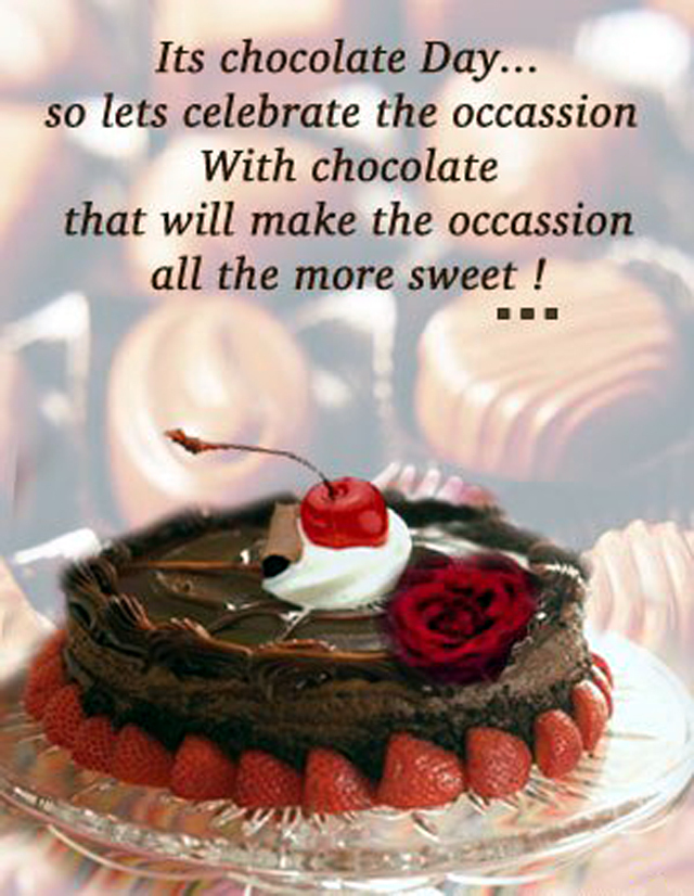 Happy Chocolate Day Images Hd Wallpapers Pictures Cute - Happy Chocolate Day Wishes , HD Wallpaper & Backgrounds