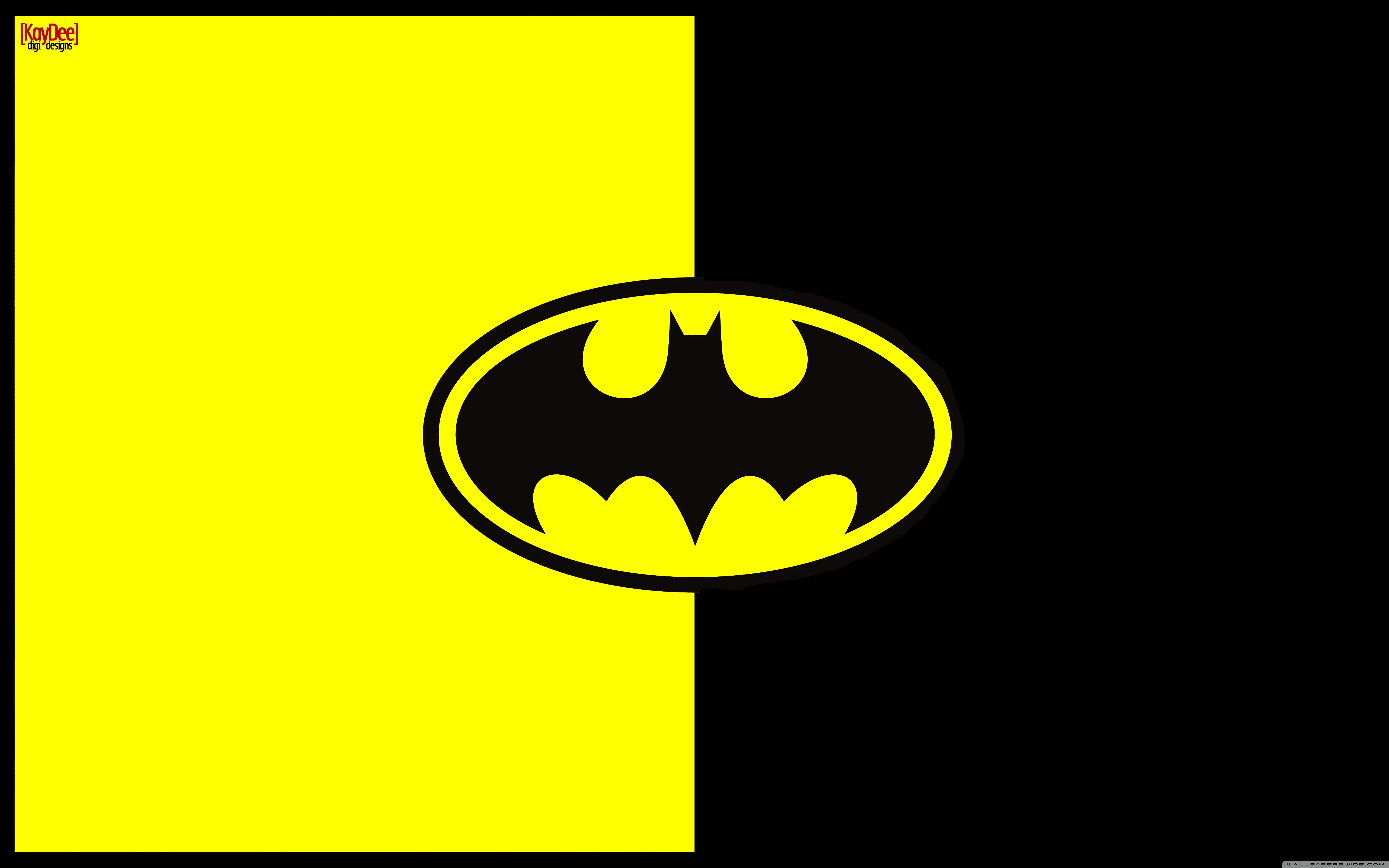 Wide 16 - - Batman Logo Wallpaper Yellow , HD Wallpaper & Backgrounds