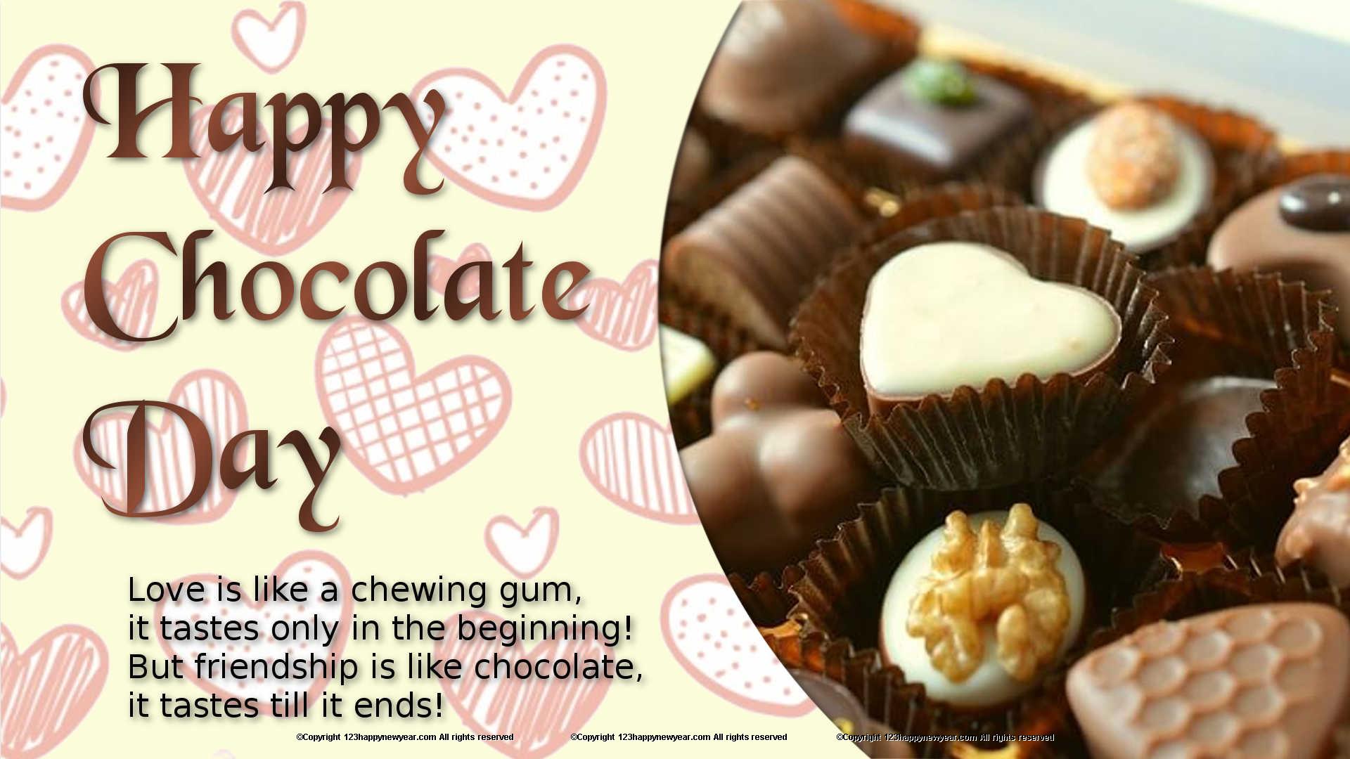 Like This Card - Happy World Chocolate Day (#249067) - HD ...