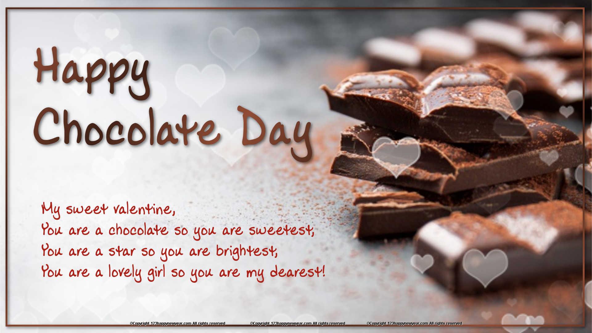 Happy Chocolate Day Sweetu , HD Wallpaper & Backgrounds