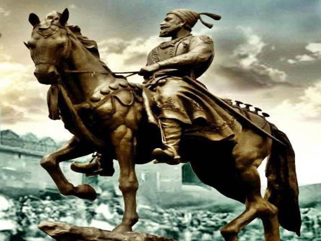 Shivaji Maharaj Statue Hd Wallpapers Free Download - Shivaji Maharaj On Horse , HD Wallpaper & Backgrounds