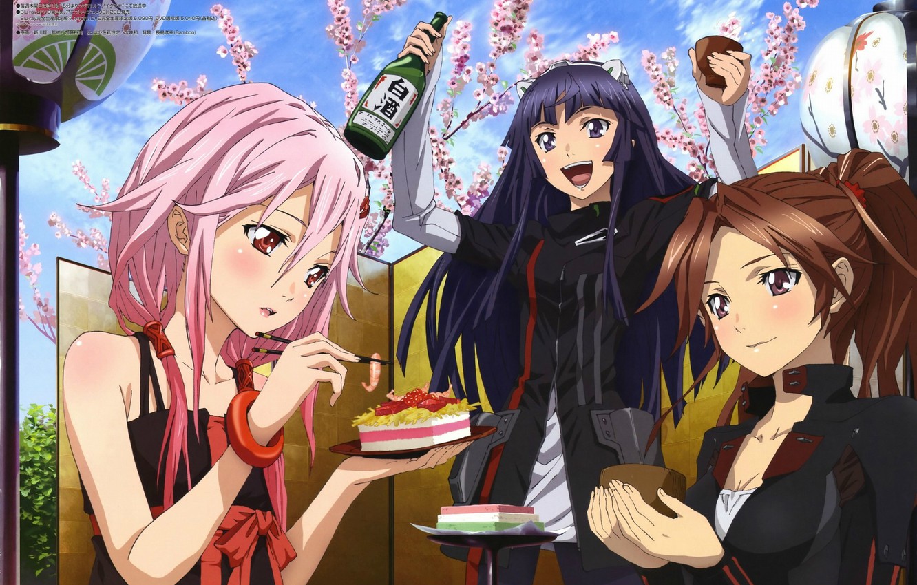 Photo Wallpaper Joy, Sakura, Three, Blush, Form, Flowering, - Introvert Vs Extrovert Anime , HD Wallpaper & Backgrounds